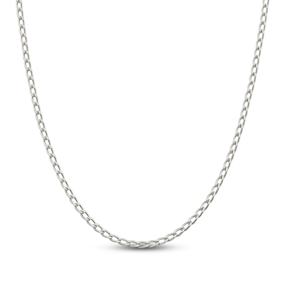Open Link Chain Necklace Sterling Silver 71WJrEIy