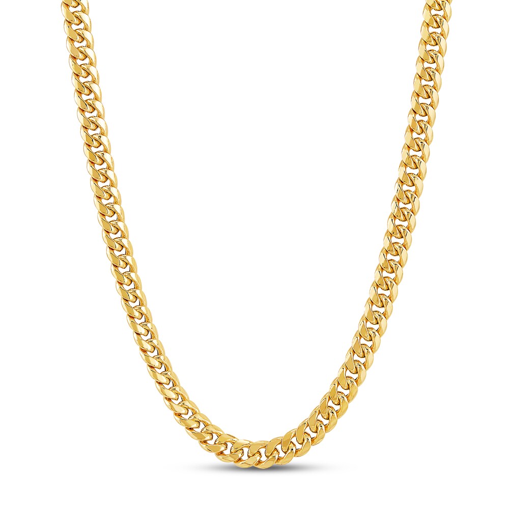 Curb Chain Necklace 10K Yellow Gold 22" 79VE9pb5 Curb Chain Necklace 10K Yellow Gold 22" 79VE9pb5