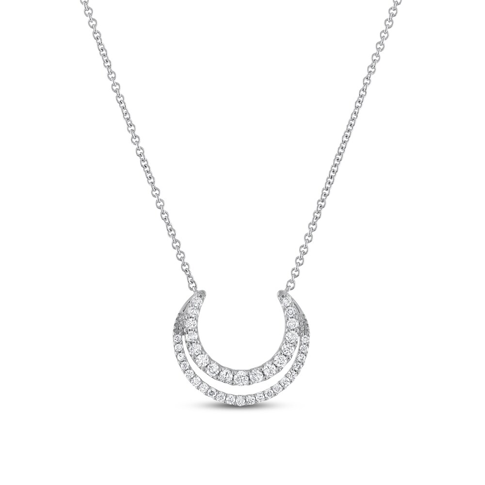 Diamond Necklace 1/4 ct tw Round 10K White Gold 7AlDyhJe Diamond Necklace 1/4 ct tw Round 10K White Gold 7AlDyhJe