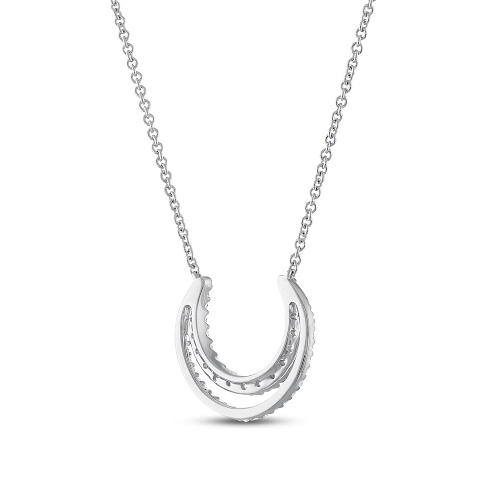 Diamond Necklace 1/4 ct tw Round 10K White Gold 7AlDyhJe Diamond Necklace 1/4 ct tw Round 10K White Gold 7AlDyhJe