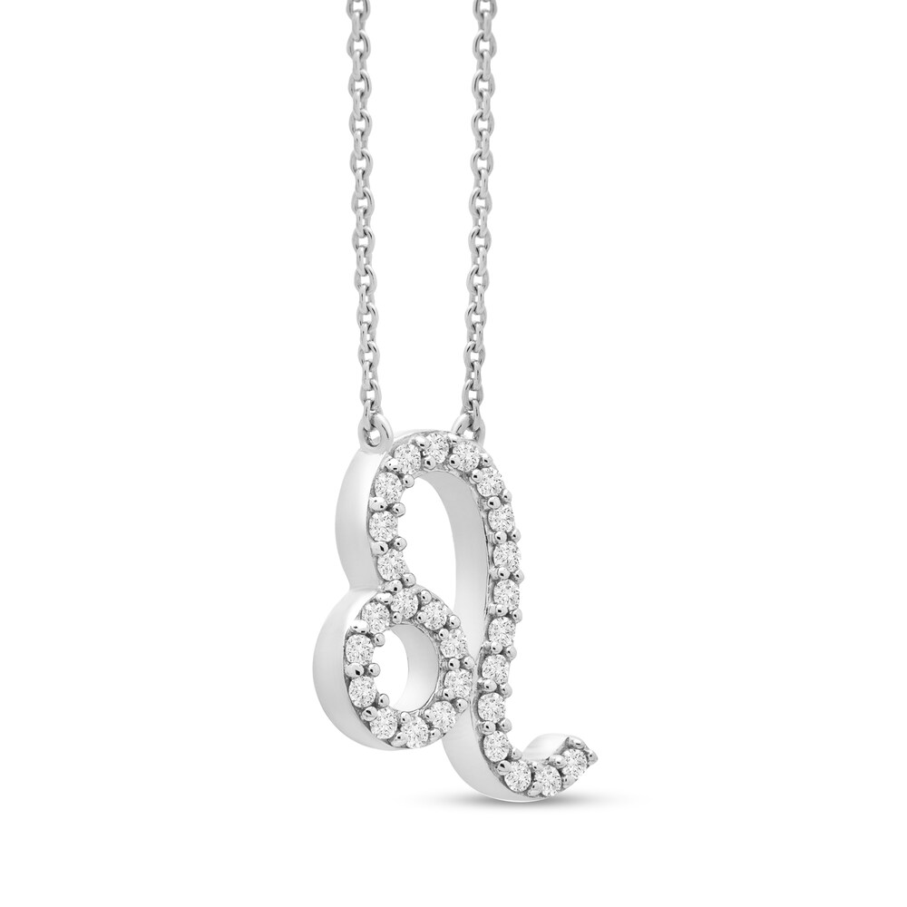 Diamond Leo Necklace 1/10 ct tw 10K White Gold 7Hw6SADF Diamond Leo Necklace 1/10 ct tw 10K White Gold 7Hw6SADF