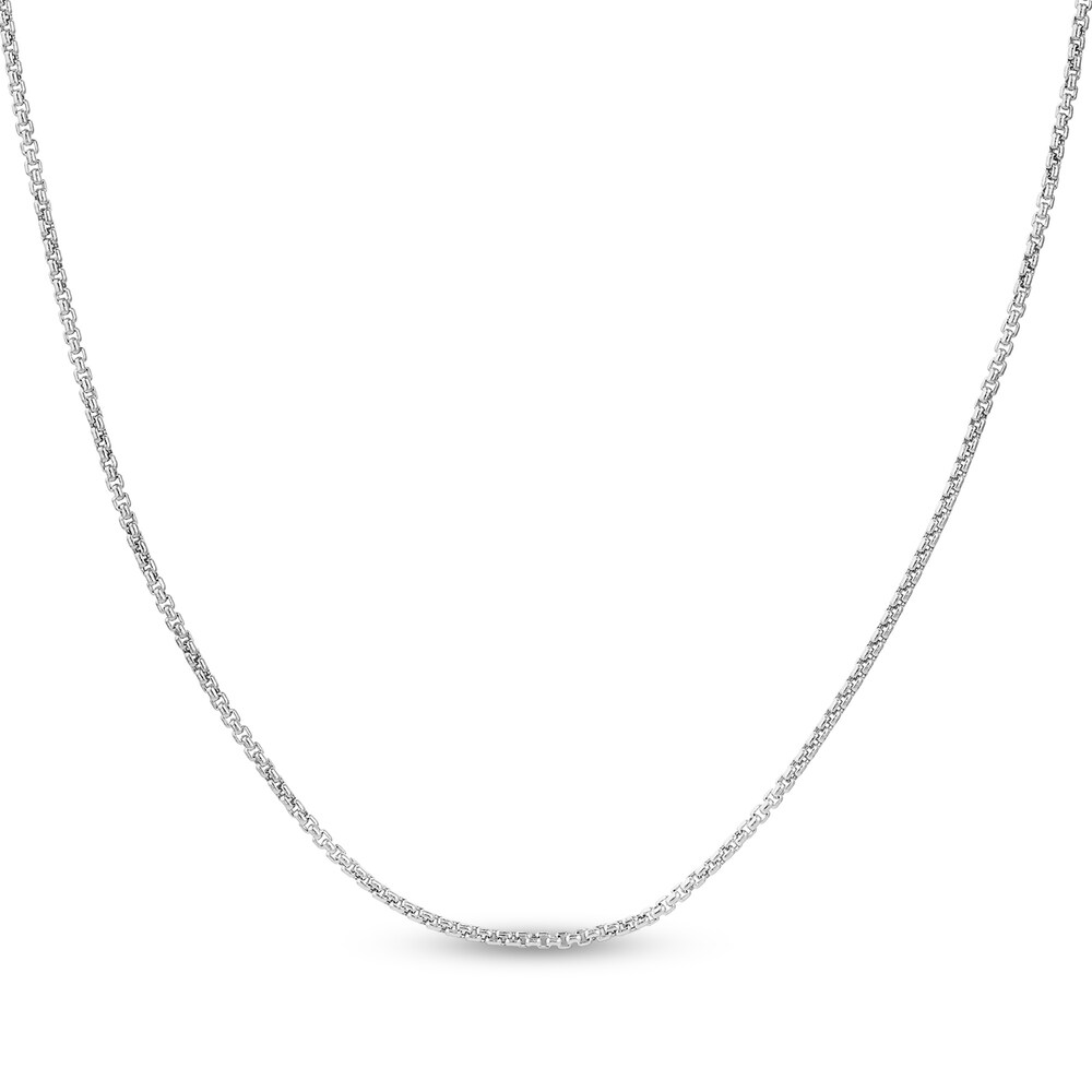 Hollow Round Box Chain Necklace 14K White Gold 16" 7MwL4hXB Hollow Round Box Chain Necklace 14K White Gold 16" 7MwL4hXB