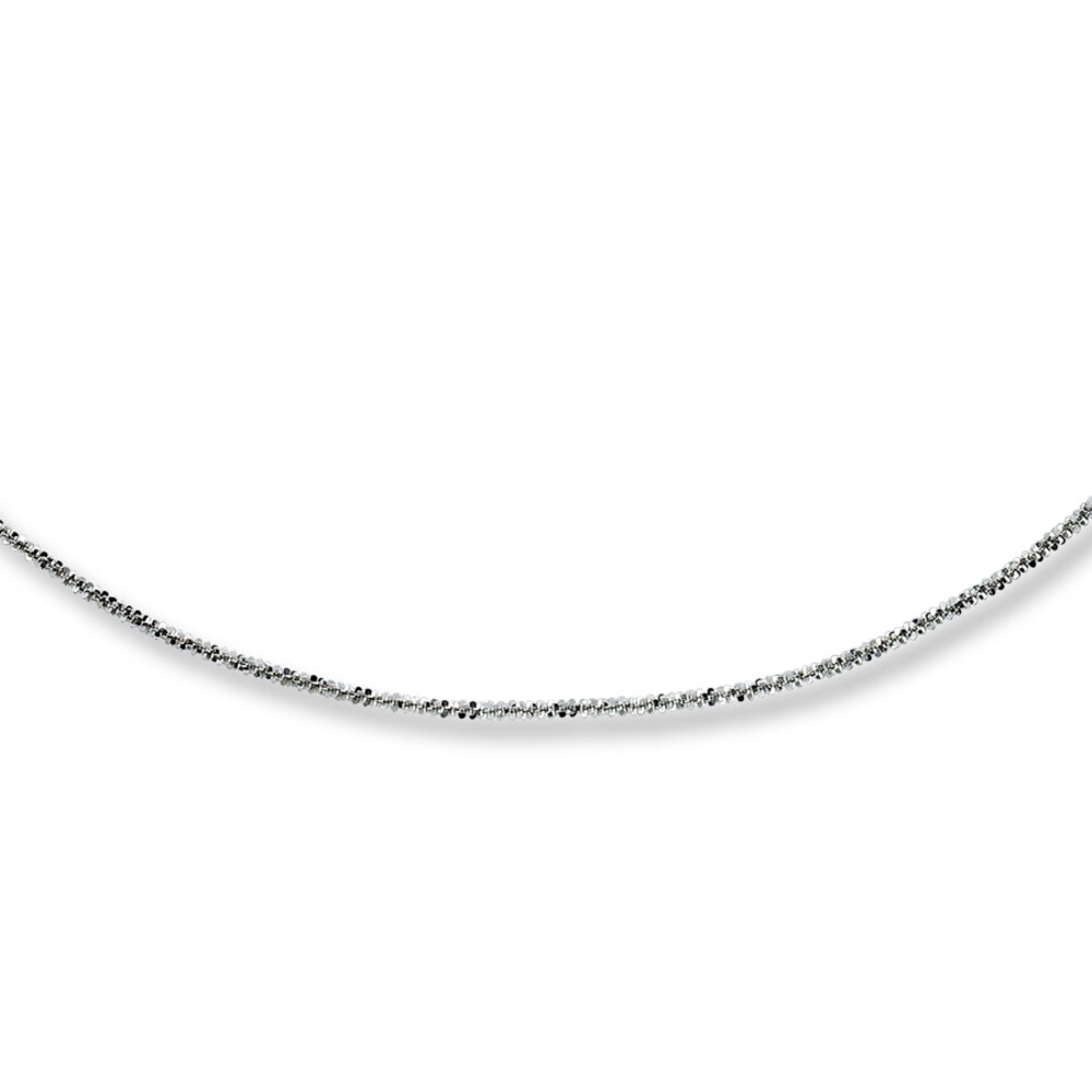Adjustable Necklace 14K White Gold 16"-20" Length 7UAV0L9k Adjustable Necklace 14K White Gold 16"-20" Length 7UAV0L9k