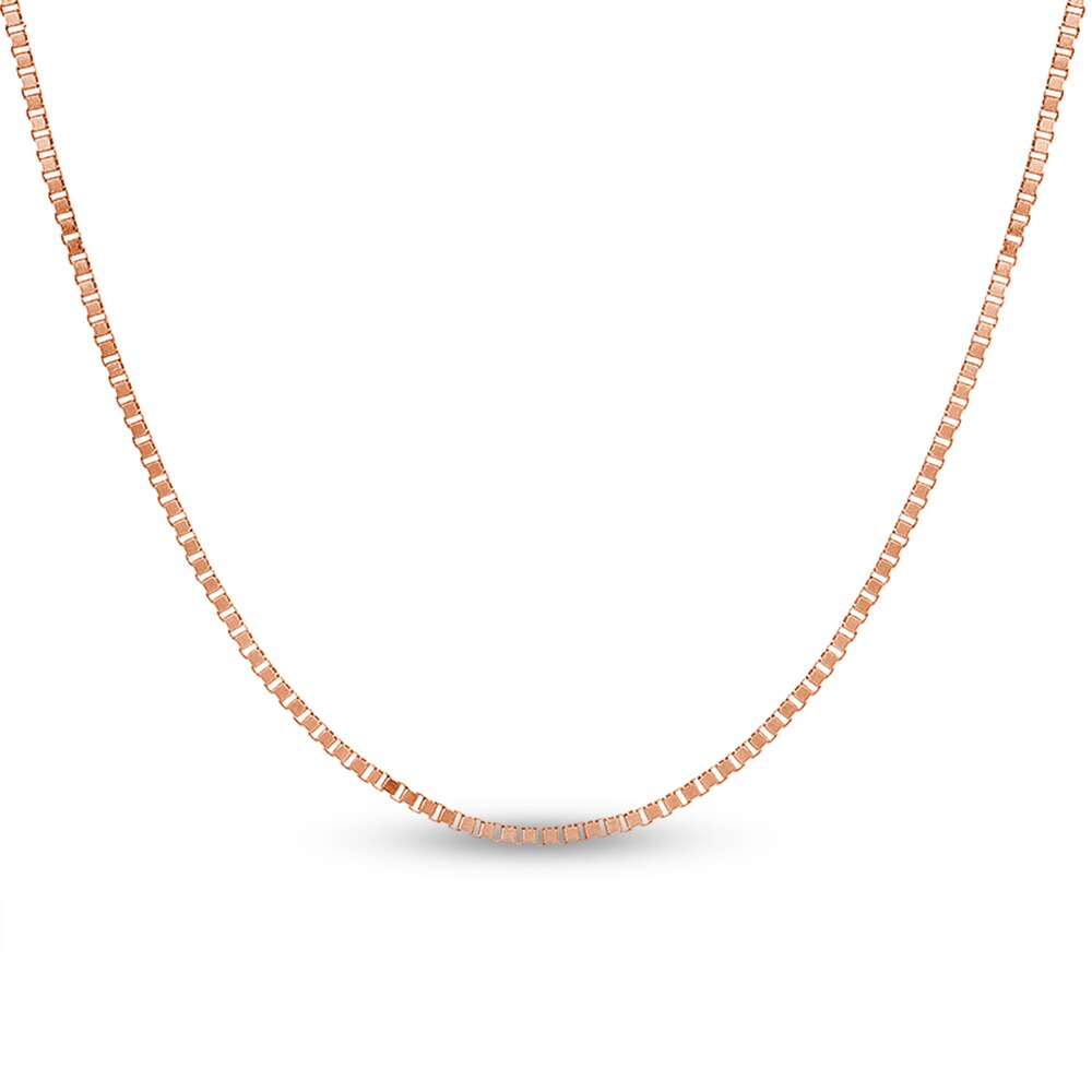 Box Chain Necklace 14K Rose Gold 20" 7cihqFub Box Chain Necklace 14K Rose Gold 20" 7cihqFub