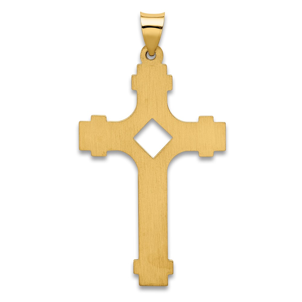 Cross Pendant Necklace 14K Yellow Gold 18\" 7fk6NnJm Cross Pendant Necklace 14K Yellow Gold 18\" 7fk6NnJm
