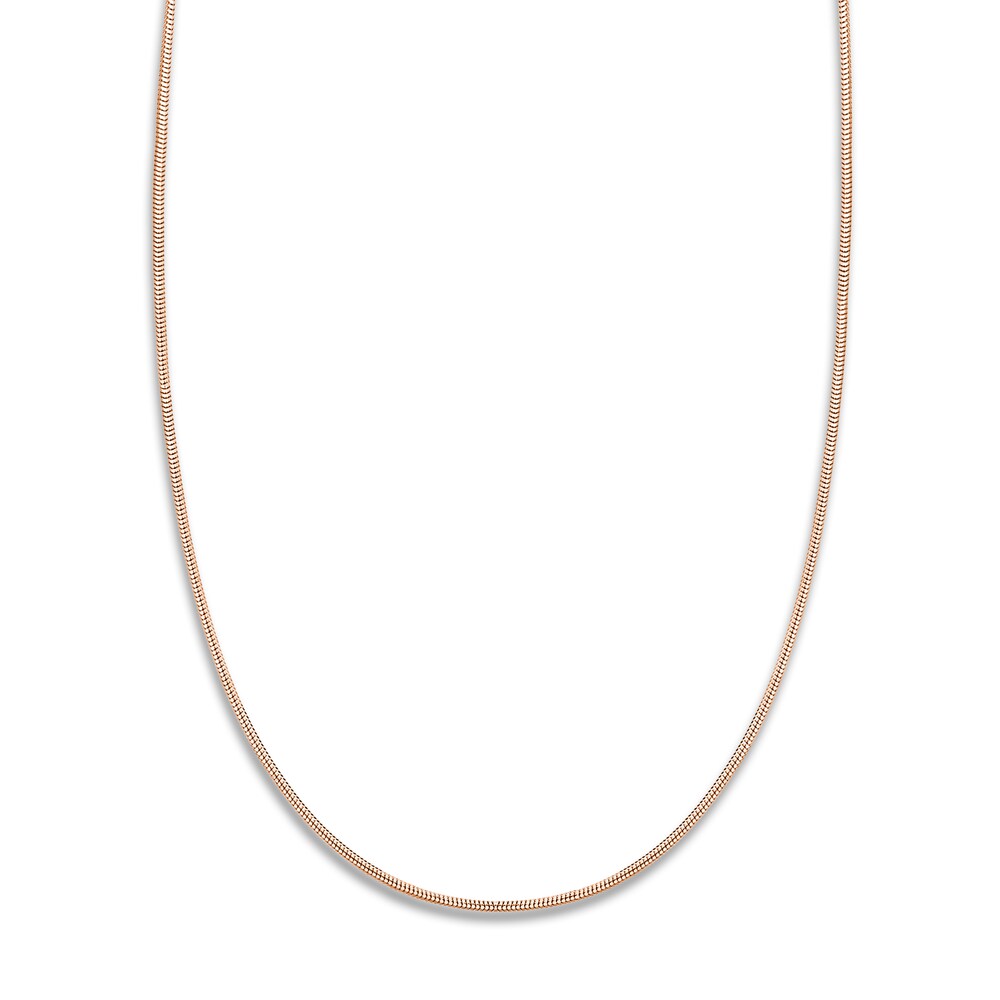 Snake Chain Necklace 14K Rose Gold 20" 7tuS3gMh Snake Chain Necklace 14K Rose Gold 20" 7tuS3gMh