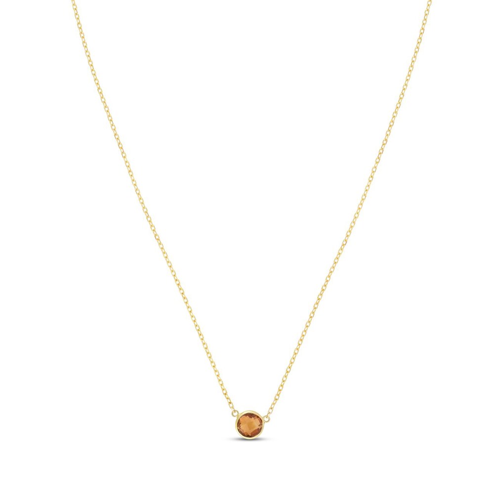 Natural Citrine Necklace 14K Yellow Gold 7ub0nu0q Natural Citrine Necklace 14K Yellow Gold 7ub0nu0q