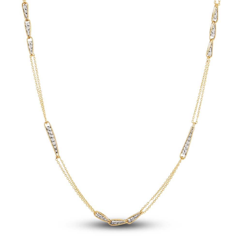 Italia D'Oro Triangle Chain Necklace 14K Yellow Gold 19" 81nbNFm0 Italia D'Oro Triangle Chain Necklace 14K Yellow Gold 19" 81nbNFm0