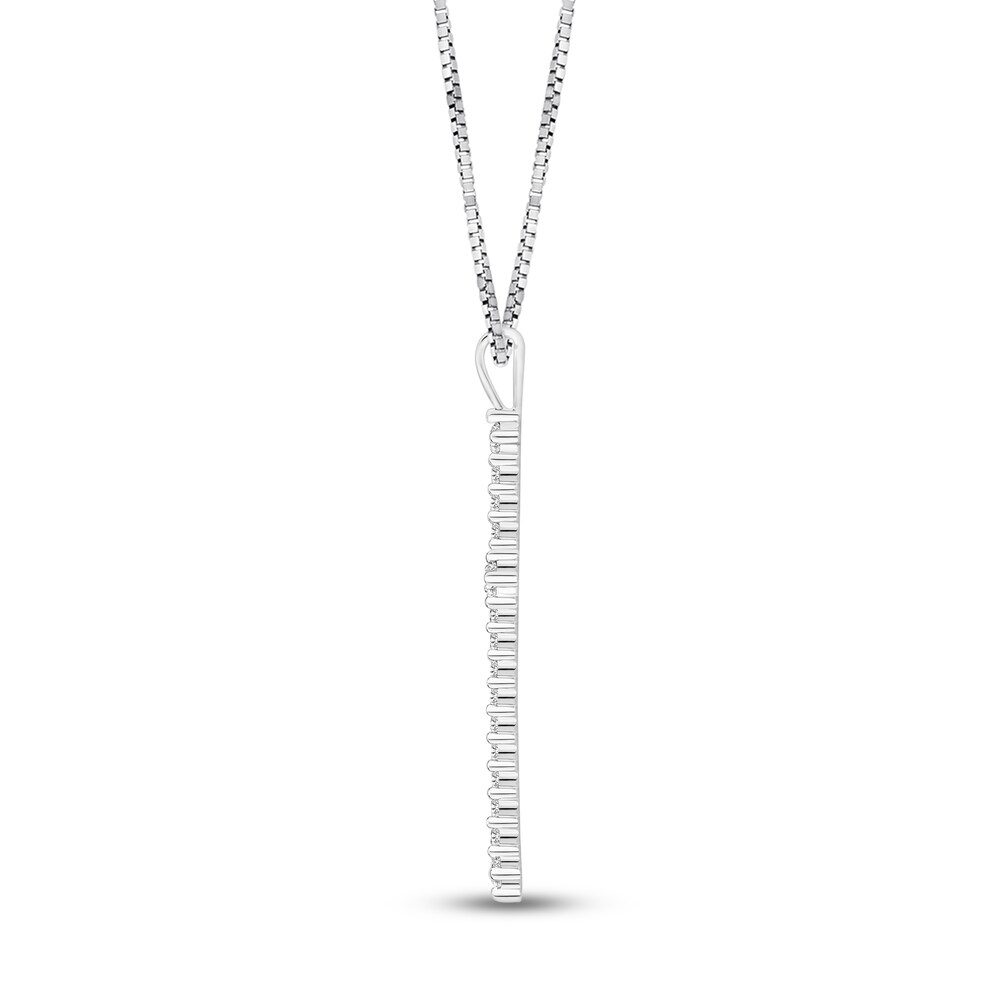 Diamond Cross Necklace 1 ct tw Round 14K White Gold 8tjSBwR2 Diamond Cross Necklace 1 ct tw Round 14K White Gold 8tjSBwR2