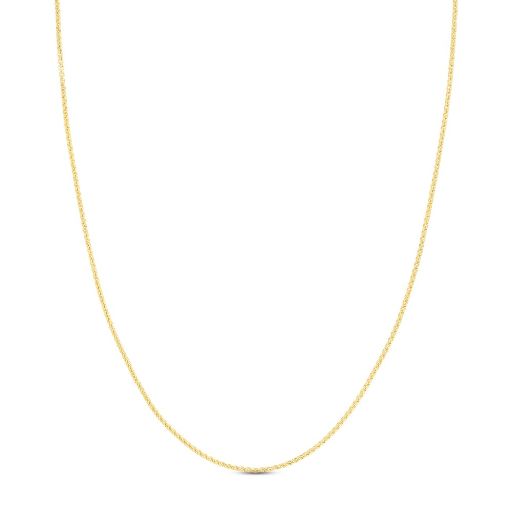 Round Box Chain Necklace 14K Yellow Gold 20" 9dUEZd6O Round Box Chain Necklace 14K Yellow Gold 20" 9dUEZd6O