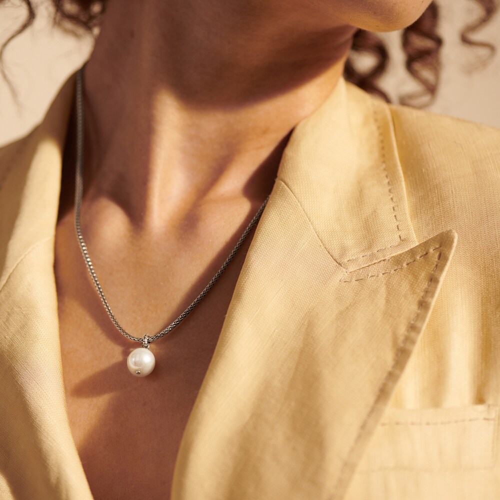 John Hardy Classic Chain Palu Freshwater Cultured Pearl Pendant Necklace Sterling Silver 9dr5oVcr John Hardy Classic Chain Palu Freshwater Cultured Pearl Pendant Necklace Sterling Silver 9dr5oVcr