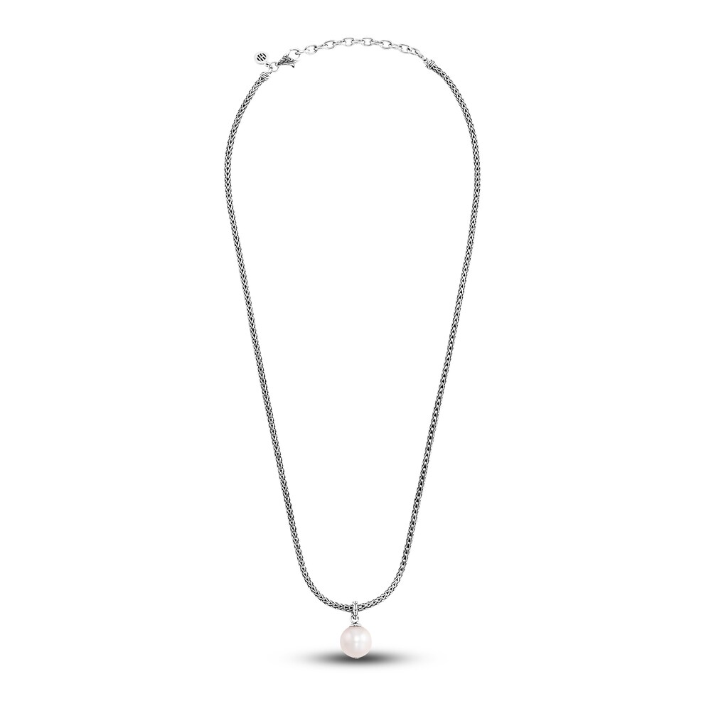 John Hardy Classic Chain Palu Freshwater Cultured Pearl Pendant Necklace Sterling Silver 9dr5oVcr John Hardy Classic Chain Palu Freshwater Cultured Pearl Pendant Necklace Sterling Silver 9dr5oVcr