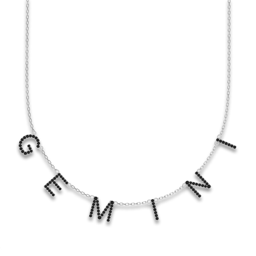Juliette Maison Black Diamond Station Name Necklace 1-5/8 ct tw Round 10K White Gold 9o4W7VkZ Juliette Maison Black Diamond Station Name Necklace 1-5/8 ct tw Round 10K White Gold 9o4W7VkZ