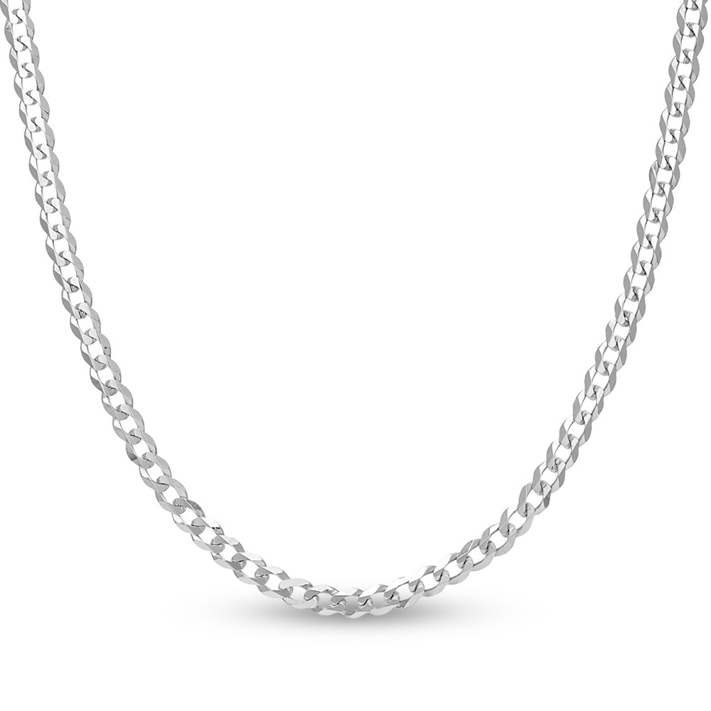 Light Cuban Link Necklace 14K White Gold 20\" 9omHYfOP Light Cuban Link Necklace 14K White Gold 20\" 9omHYfOP