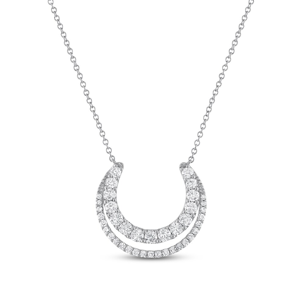 Diamond Necklace 1 ct tw Round 14K White Gold 9v8OYt5E Diamond Necklace 1 ct tw Round 14K White Gold 9v8OYt5E