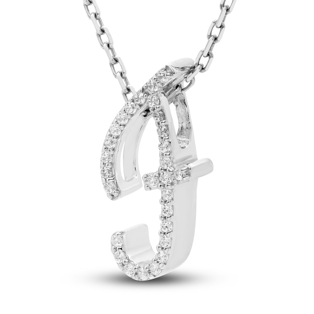 Diamond Initial F Pendant Necklace 1/10 ct tw Round 10K White Gold AGIUfTHH Diamond Initial F Pendant Necklace 1/10 ct tw Round 10K White Gold AGIUfTHH