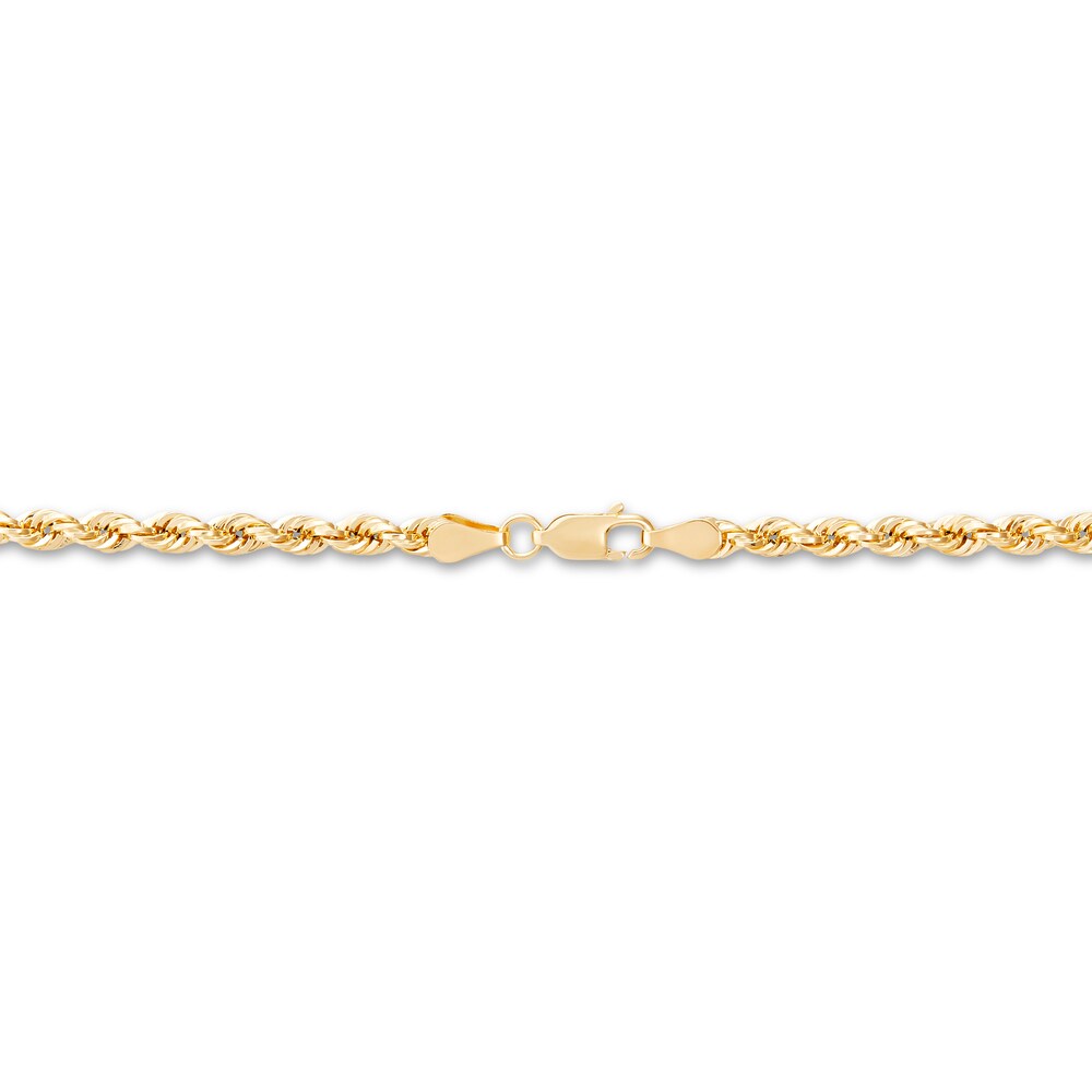 Men\'s Crucifix Rope Chain 10K Yellow Gold BL8HLF6F