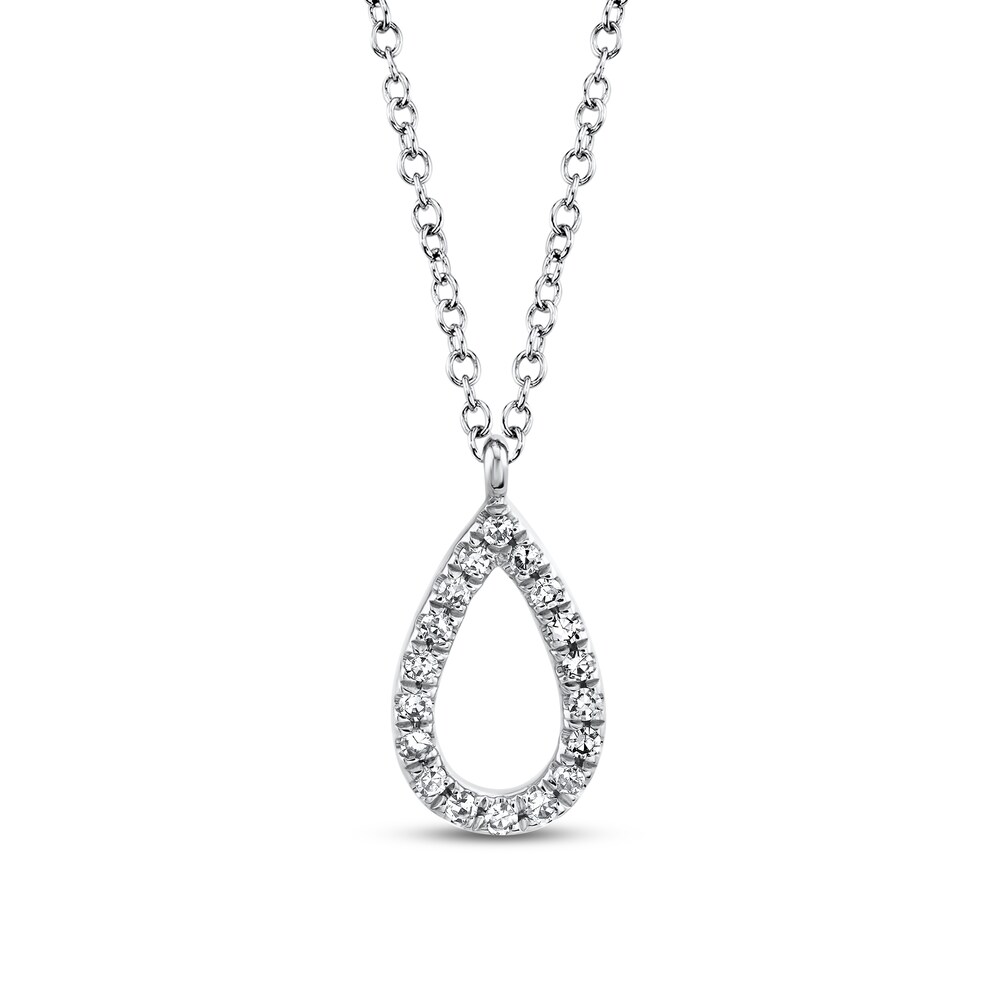 Shy Creation Diamond Necklace 1/20 ct tw Round 14K White Gold SC55010067 BouN7uM7 Shy Creation Diamond Necklace 1/20 ct tw Round 14K White Gold SC55010067 BouN7uM7