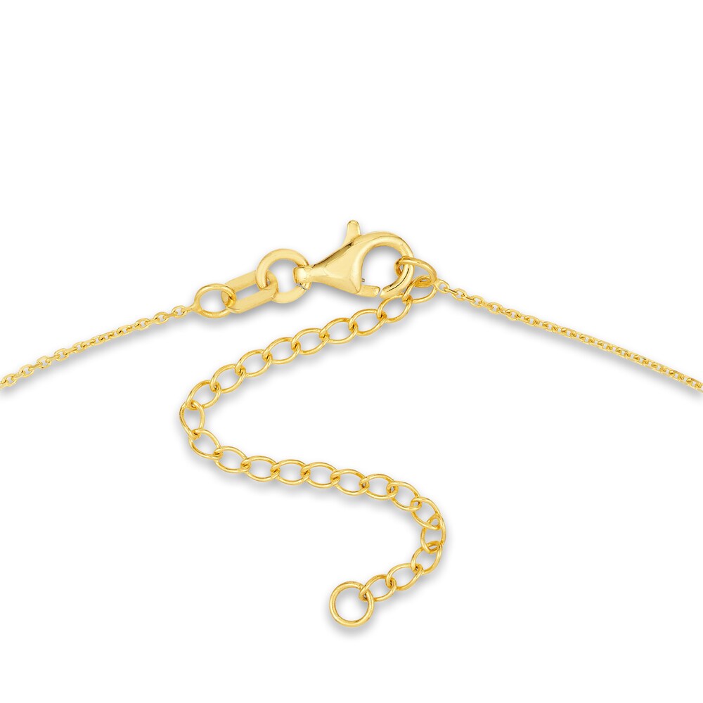 Fluted \"LOVE\" Necklace 14K Yellow Gold 16\" CCn5KN45 Fluted \"LOVE\" Necklace 14K Yellow Gold 16\" CCn5KN45