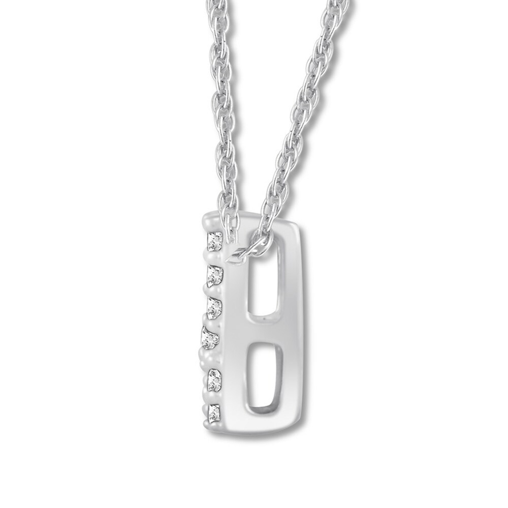 Diamond Initial W Necklace 1/20 ct tw Round-cut 10K White Gold CNjp9QqS Diamond Initial W Necklace 1/20 ct tw Round-cut 10K White Gold CNjp9QqS