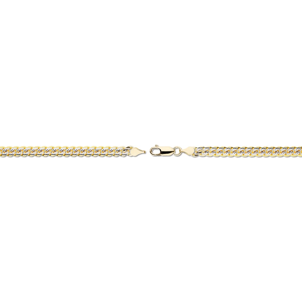 Pave Cuban Link Necklace 14K Yellow Gold 22\" CUIZo0b9