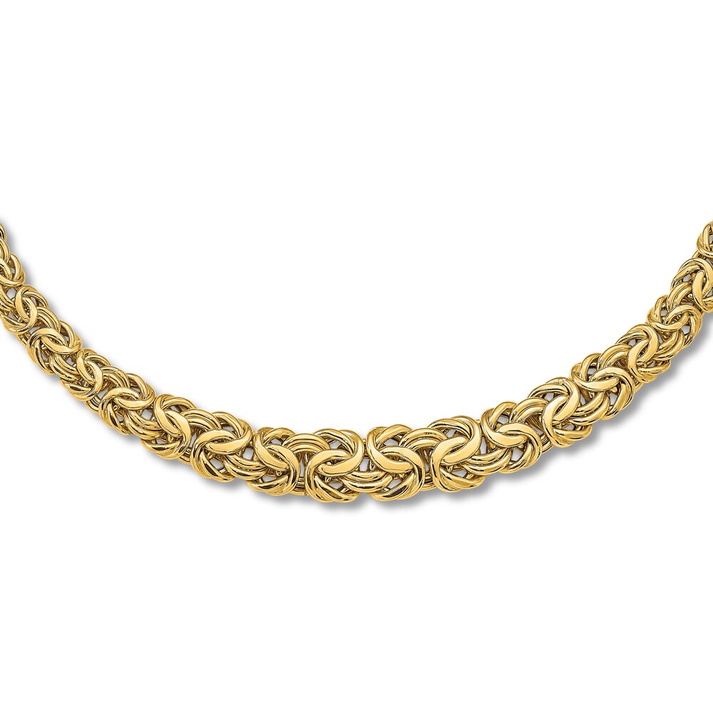 Graduated Byzantine Chain Necklace 14K Yellow Gold 17.25" CUWPqzr6 Graduated Byzantine Chain Necklace 14K Yellow Gold 17.25" CUWPqzr6