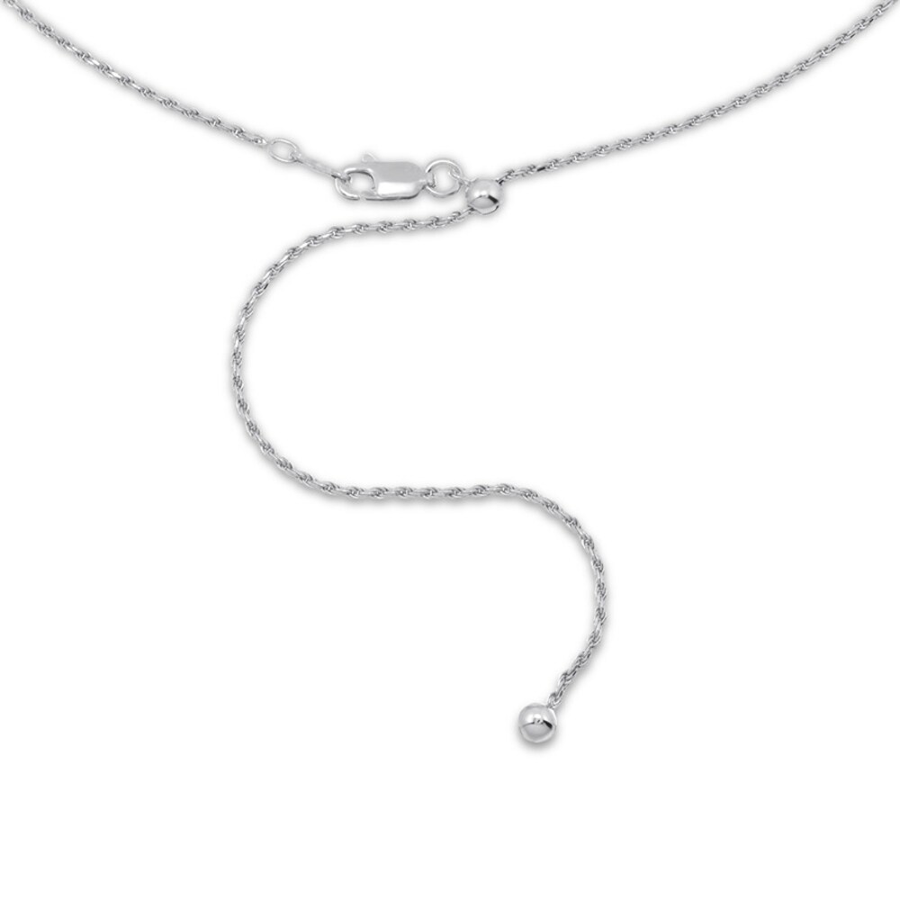 Rope Chain Necklace Sterling Silver 24\" Adjustable CgSvjWin Rope Chain Necklace Sterling Silver 24\" Adjustable CgSvjWin