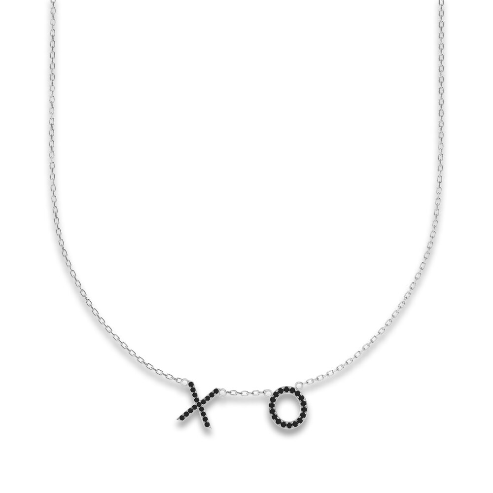 Juliette Maison Black Diamond Station Name Necklace 1/2 ct tw Round 10K White Gold Cr4EICLs Juliette Maison Black Diamond Station Name Necklace 1/2 ct tw Round 10K White Gold Cr4EICLs