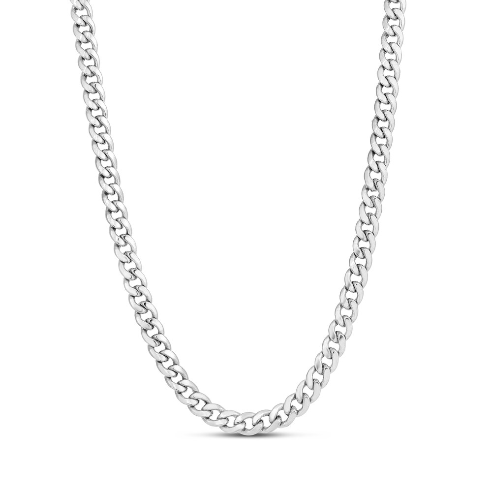 Miami Cuban Link Necklace 14K White Gold 22" D3UfXTSX Miami Cuban Link Necklace 14K White Gold 22" D3UfXTSX
