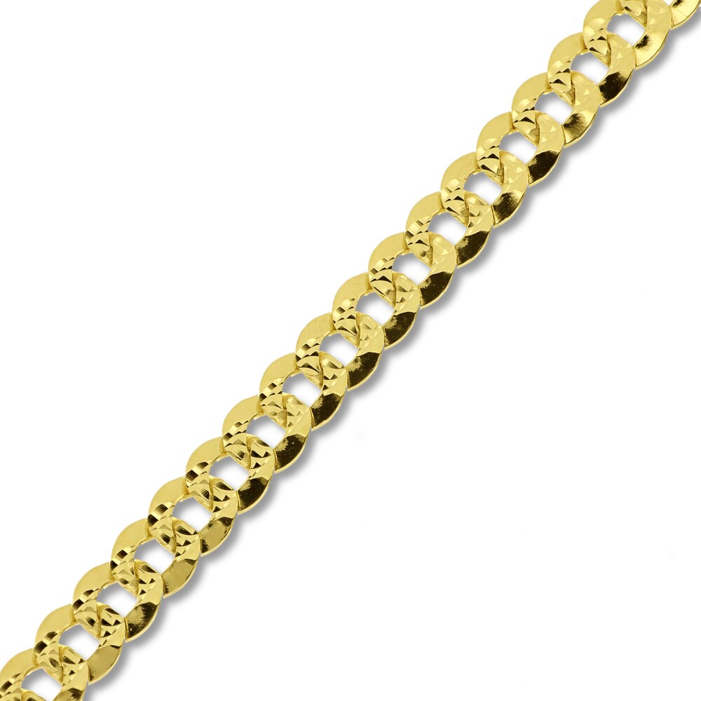 Curb Chain Necklace 14K Yellow Gold 22\" D8wyRnJN