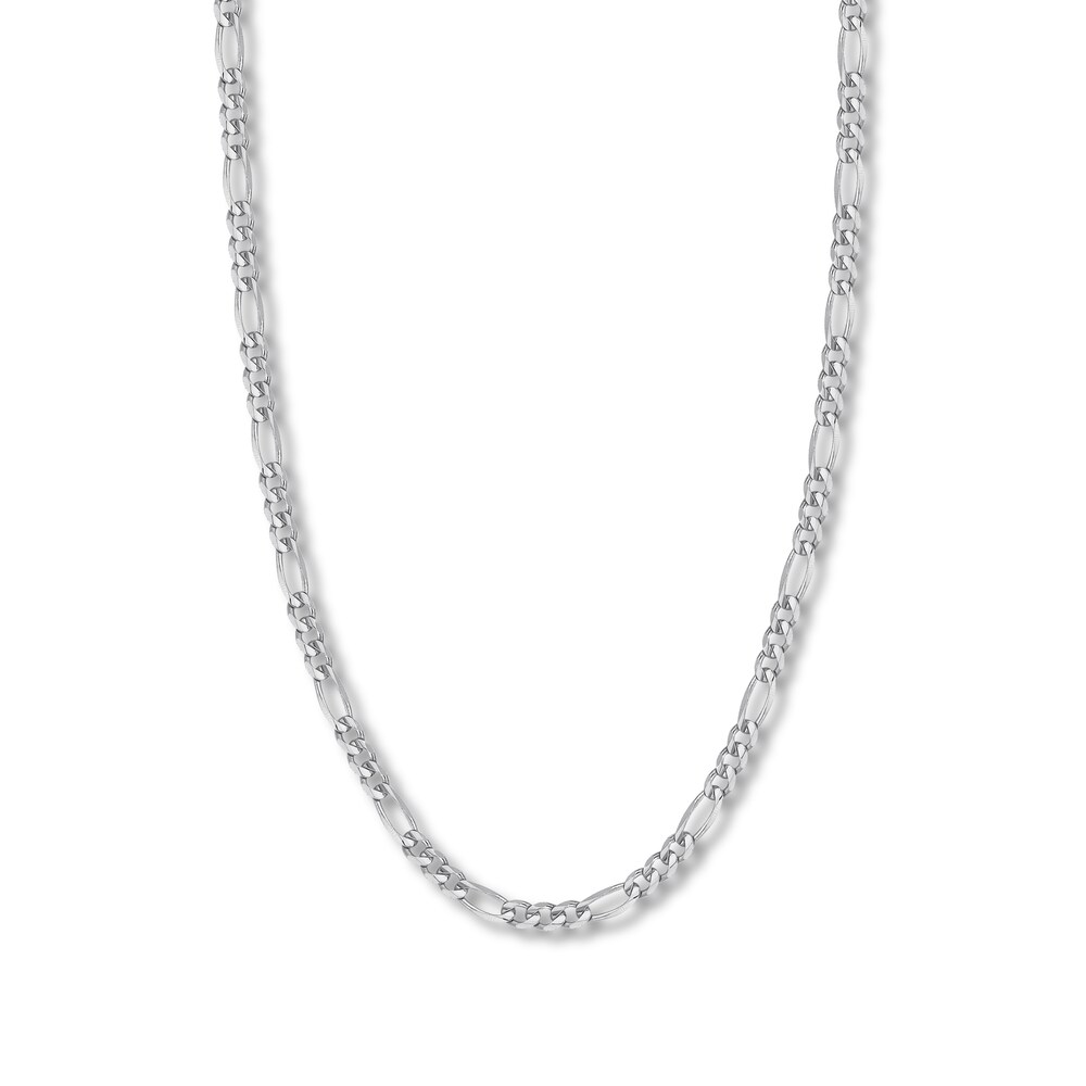 22" Figaro Link Chain 14K White Gold Appx. 5.8mm D9ADUkz2 22" Figaro Link Chain 14K White Gold Appx. 5.8mm D9ADUkz2