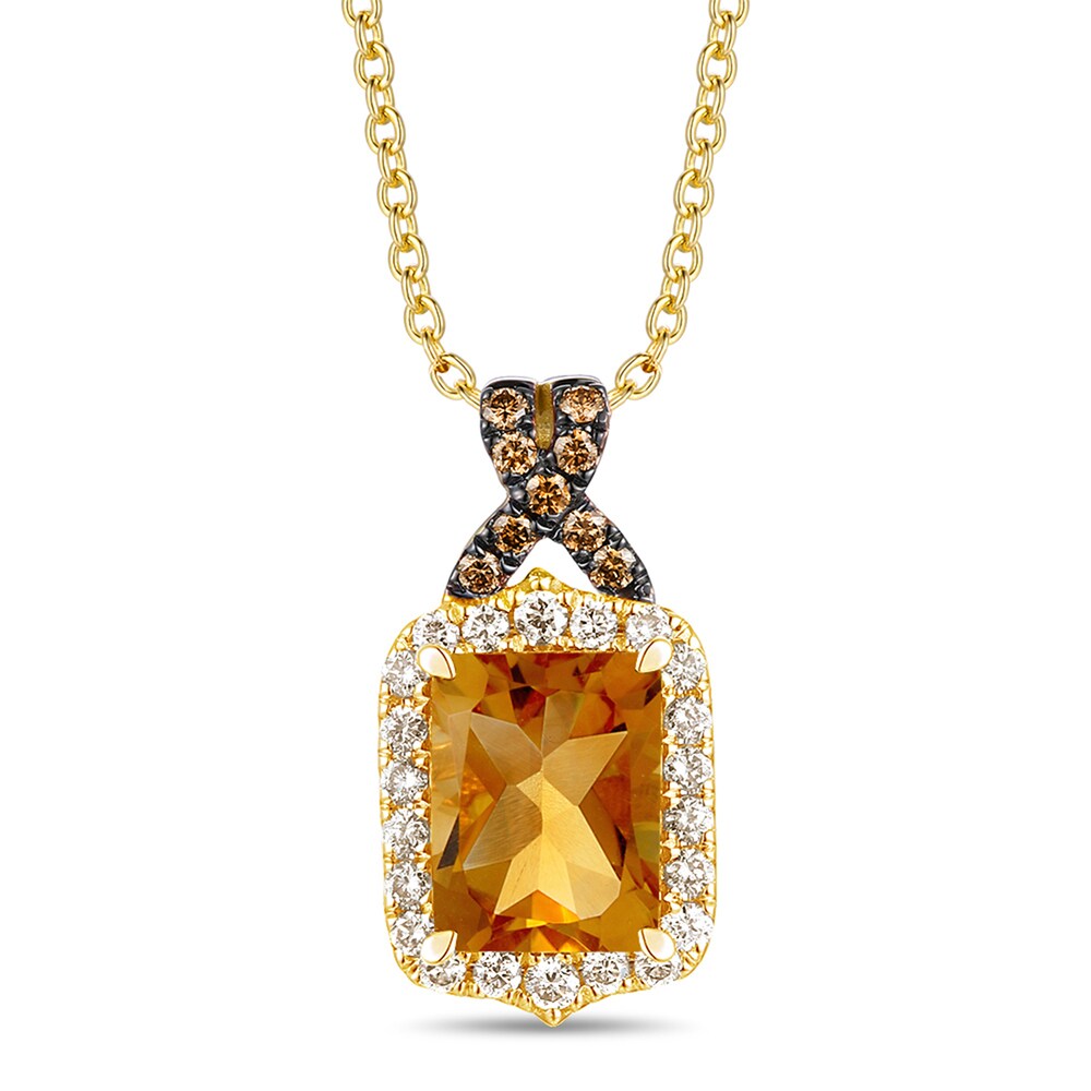 Le Vian Natural Citrine Necklace 1/3 ct tw Diamonds 14K Honey Gold DZEewA1t Le Vian Natural Citrine Necklace 1/3 ct tw Diamonds 14K Honey Gold DZEewA1t