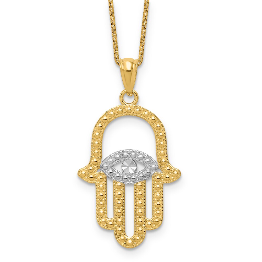 Milgrain Hamsa Pendant Necklace 14K Yellow Gold 18" Do9mwKWj Milgrain Hamsa Pendant Necklace 14K Yellow Gold 18" Do9mwKWj