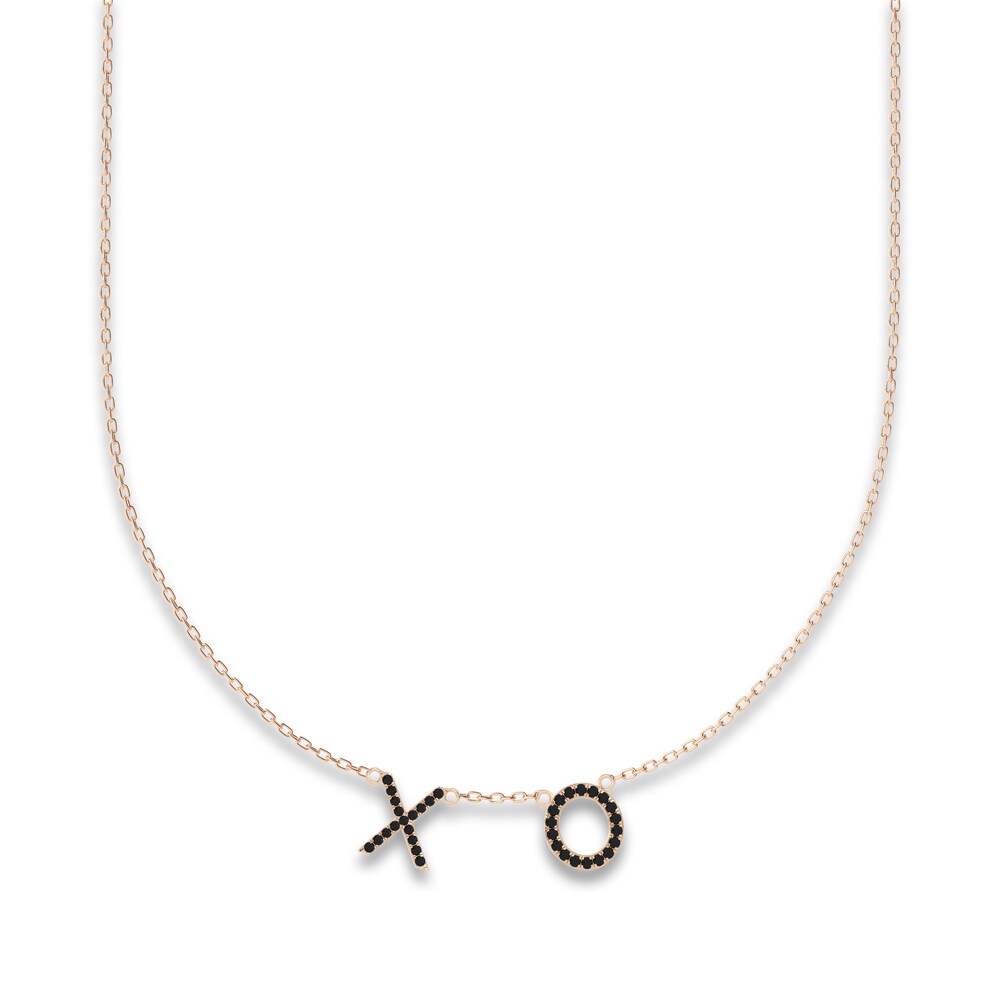 Juliette Maison Black Diamond Station Name Necklace 1/2 ct tw Round 10K Rose Gold DufF1Lz2 Juliette Maison Black Diamond Station Name Necklace 1/2 ct tw Round 10K Rose Gold DufF1Lz2