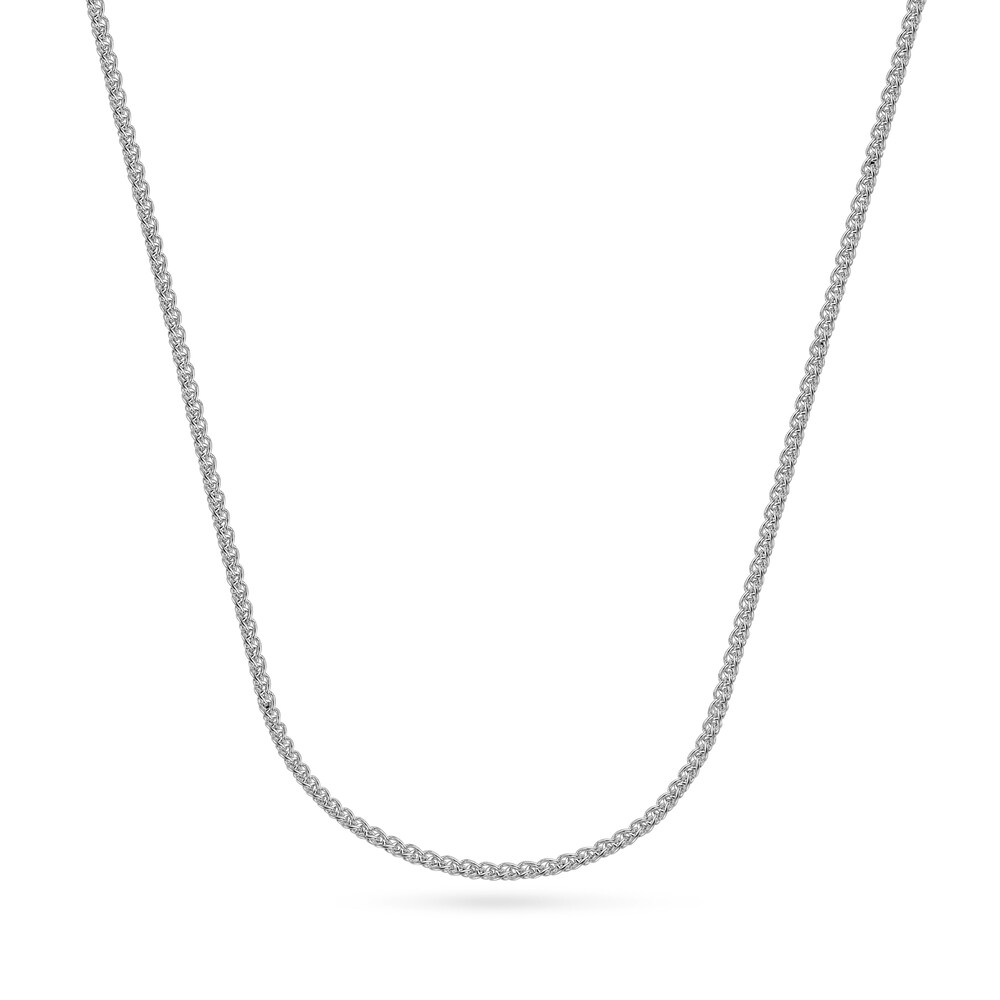 Women's Round Wheat Chain Necklace 18K White Gold 16" ErHvHZws Women's Round Wheat Chain Necklace 18K White Gold 16" ErHvHZws