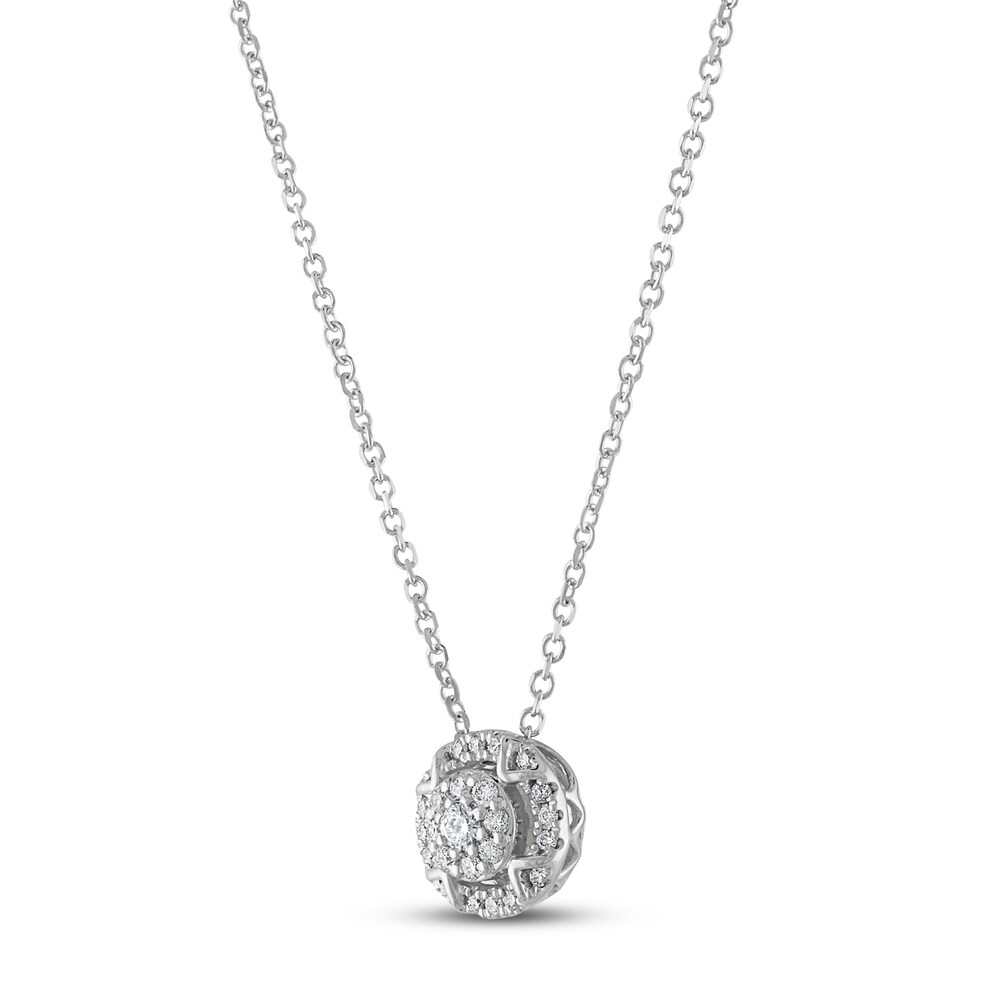 Vera Wang WISH Diamond Necklace 1/6 ct tw 10K White Gold F3ESiLXl Vera Wang WISH Diamond Necklace 1/6 ct tw 10K White Gold F3ESiLXl