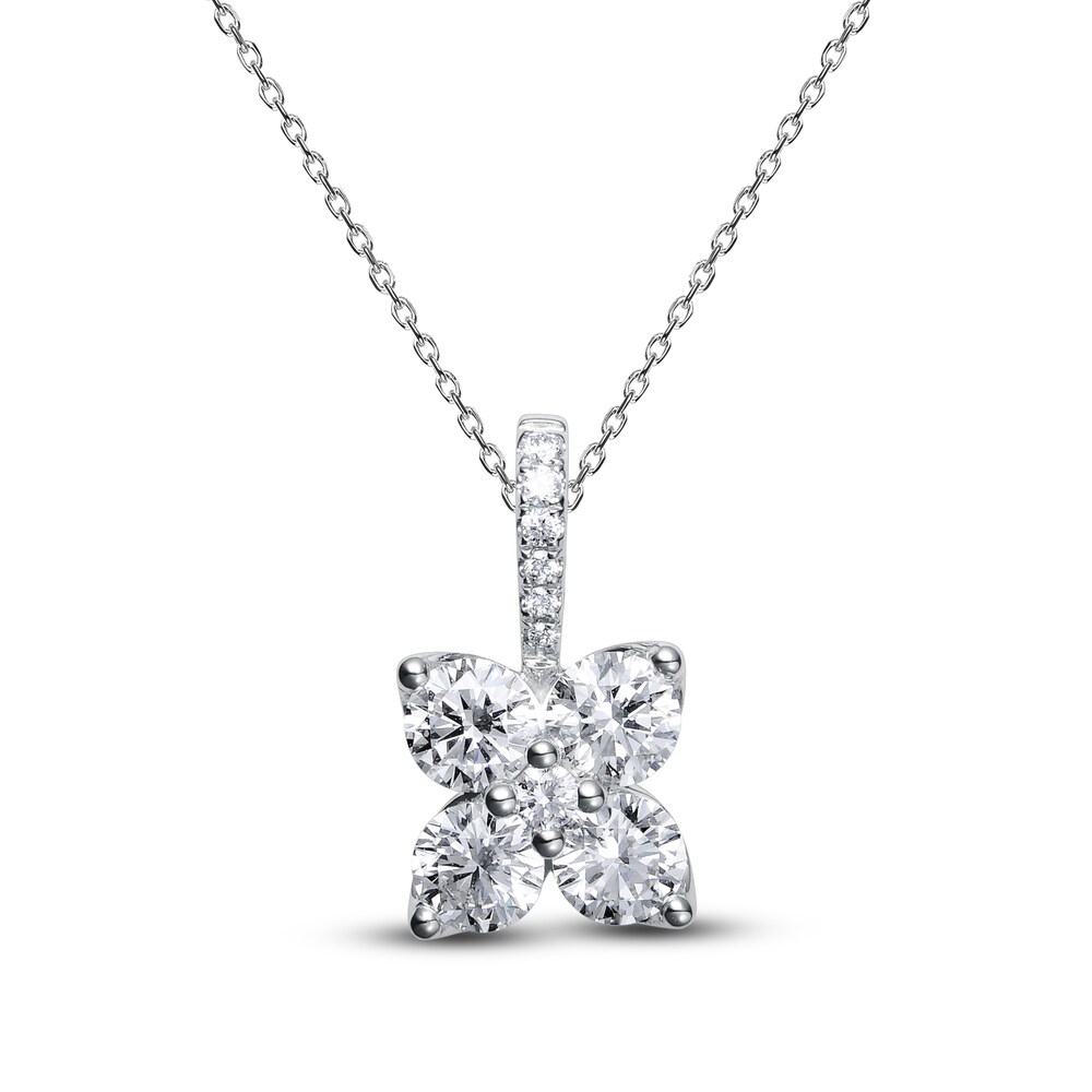 Diamond Necklace 7/8 ct tw Round 14K White Gold 18" FArbCQAE Diamond Necklace 7/8 ct tw Round 14K White Gold 18" FArbCQAE