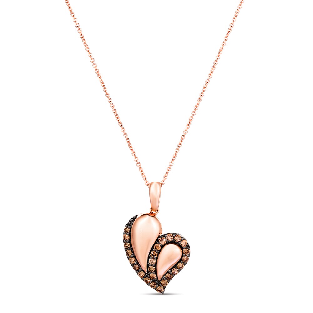 Le Vian Chocolate Diamond Necklace 1/2 ct tw 14K Strawberry Gold G0Ho02v7 Le Vian Chocolate Diamond Necklace 1/2 ct tw 14K Strawberry Gold G0Ho02v7
