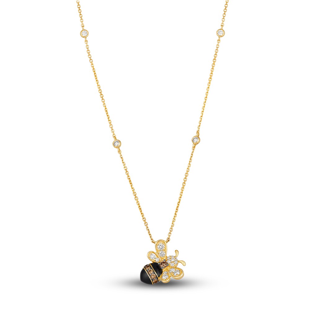 Le Vian Diamond Bumblebee Pendant Necklace 5/8 ct tw Round 14K Honey Gold 19" GDeOmIKr Le Vian Diamond Bumblebee Pendant Necklace 5/8 ct tw Round 14K Honey Gold 19" GDeOmIKr
