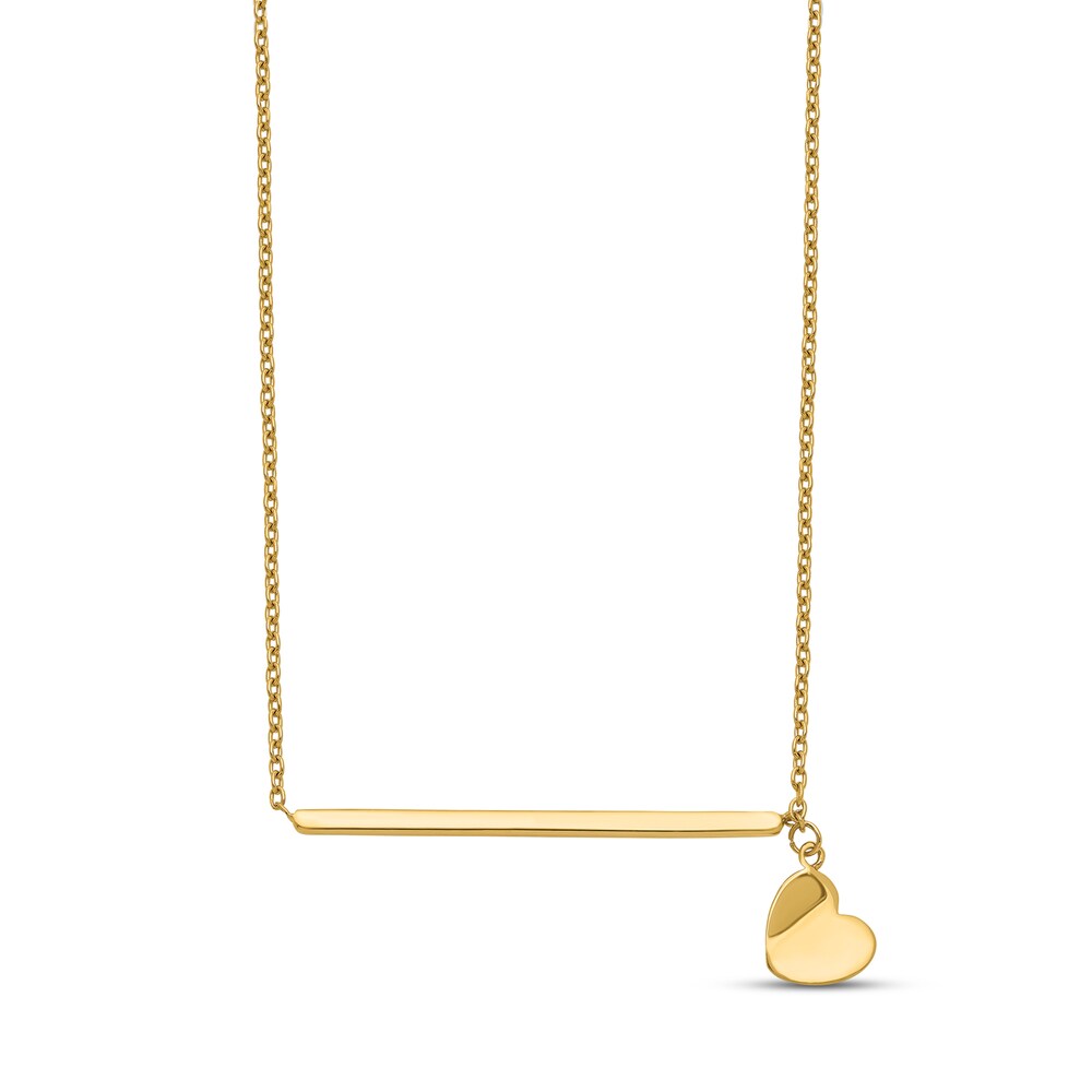 Heart Necklace 14K Yellow Gold GKsBoqGA Heart Necklace 14K Yellow Gold GKsBoqGA