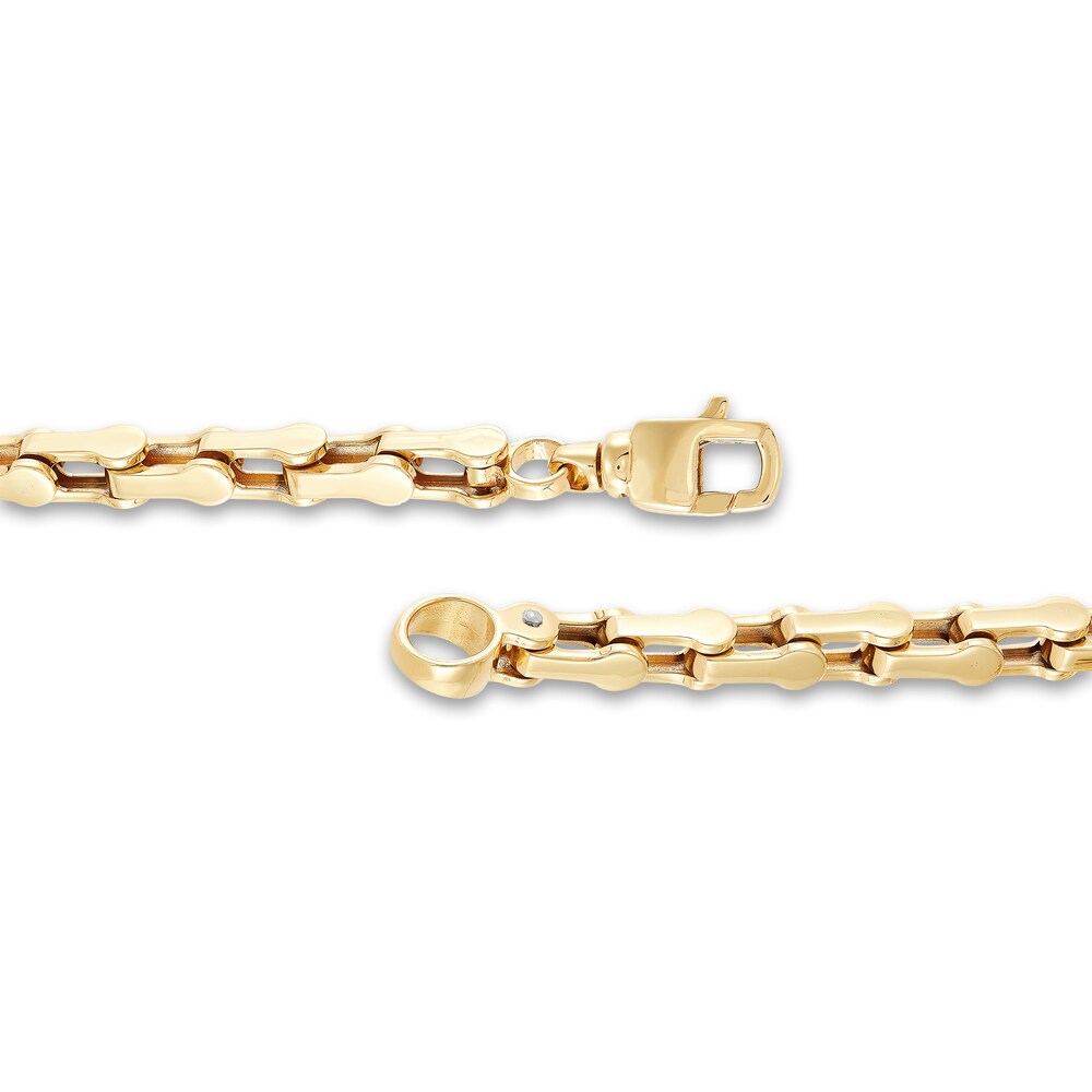 Italia D\'Oro Men\'s Cycle Link Chain Necklace 14K Yellow Gold 22\" Gd3Fz76H Italia D\'Oro Men\'s Cycle Link Chain Necklace 14K Yellow Gold 22\" Gd3Fz76H