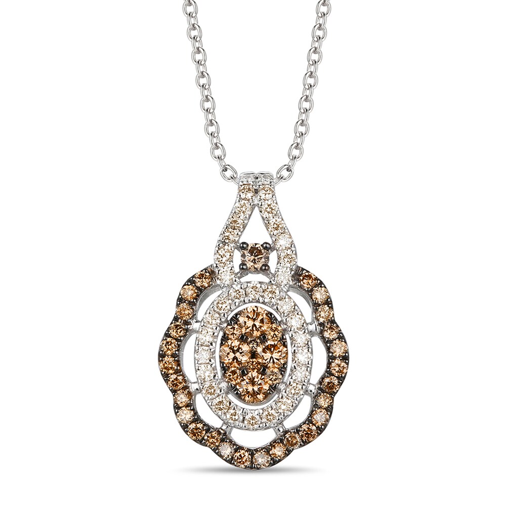 Le Vian Diamond Necklace 1-1/6 ct tw Round 14K Vanilla Gold Gp5MFokx Le Vian Diamond Necklace 1-1/6 ct tw Round 14K Vanilla Gold Gp5MFokx