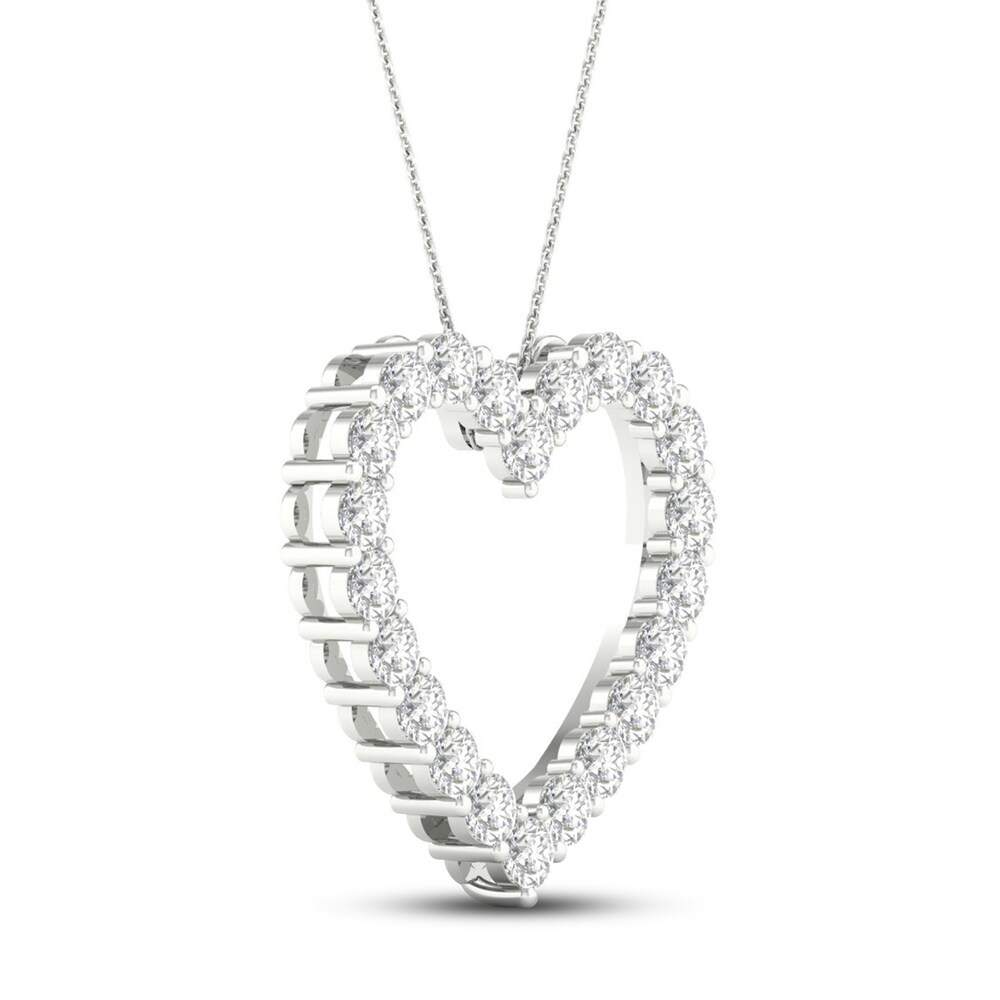 Lab-Created Diamond Necklace 2 ct tw Round 14K White Gold H59eOOXm Lab-Created Diamond Necklace 2 ct tw Round 14K White Gold H59eOOXm