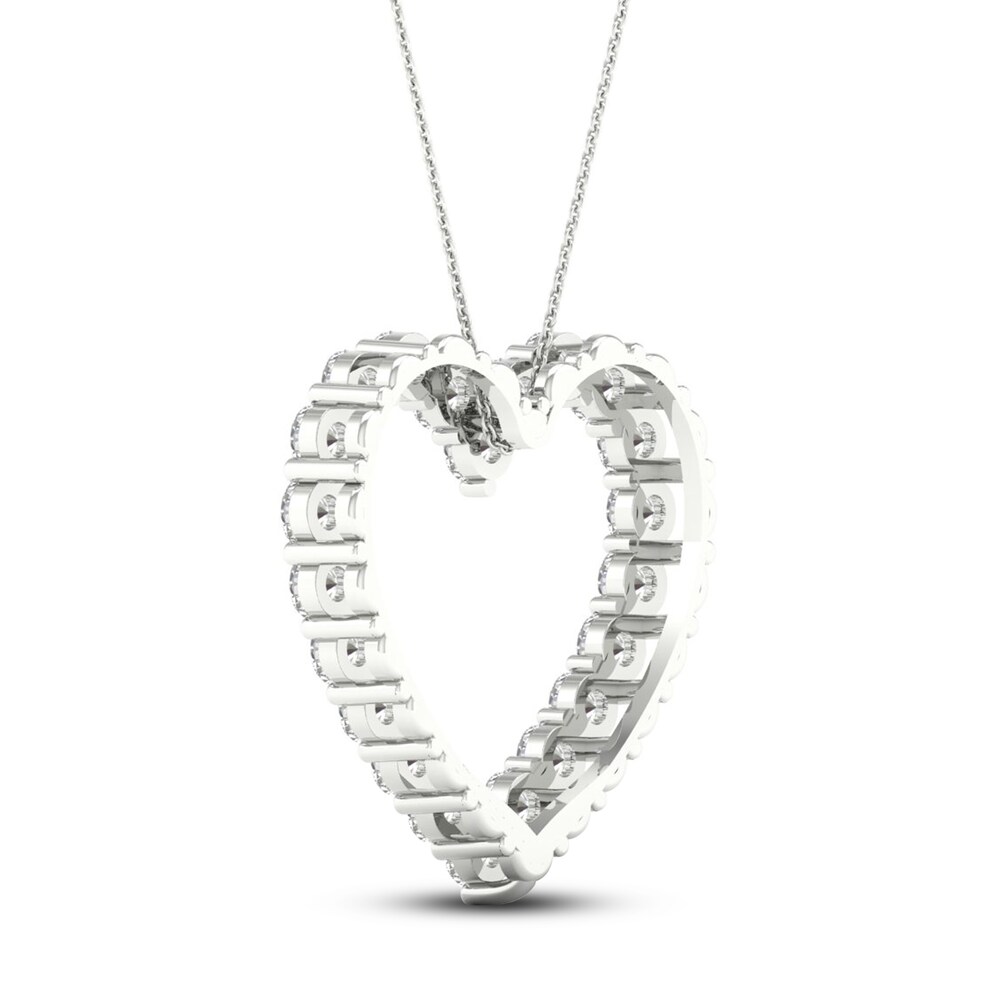 Lab-Created Diamond Necklace 2 ct tw Round 14K White Gold H59eOOXm Lab-Created Diamond Necklace 2 ct tw Round 14K White Gold H59eOOXm