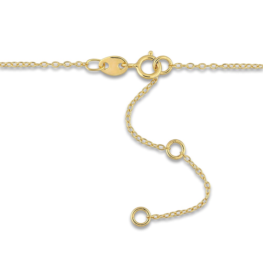 Diamond Station Necklace 1/6 ct tw Round 10K Yellow Gold 16\" IDwizP6H Diamond Station Necklace 1/6 ct tw Round 10K Yellow Gold 16\" IDwizP6H