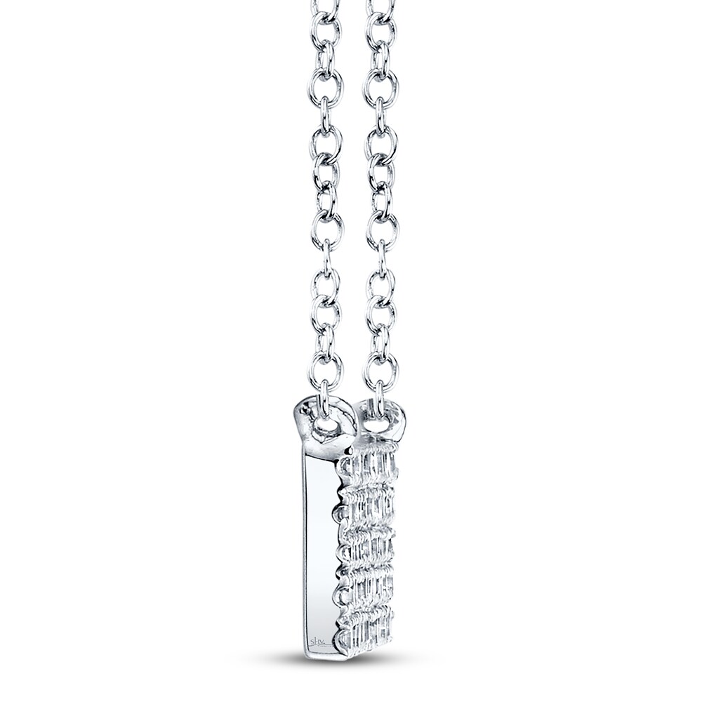 Shy Creation Diamond Bar Necklace 1/4 ct tw 14K White Gold SC55001719V4 IIlZwtHu Shy Creation Diamond Bar Necklace 1/4 ct tw 14K White Gold SC55001719V4 IIlZwtHu