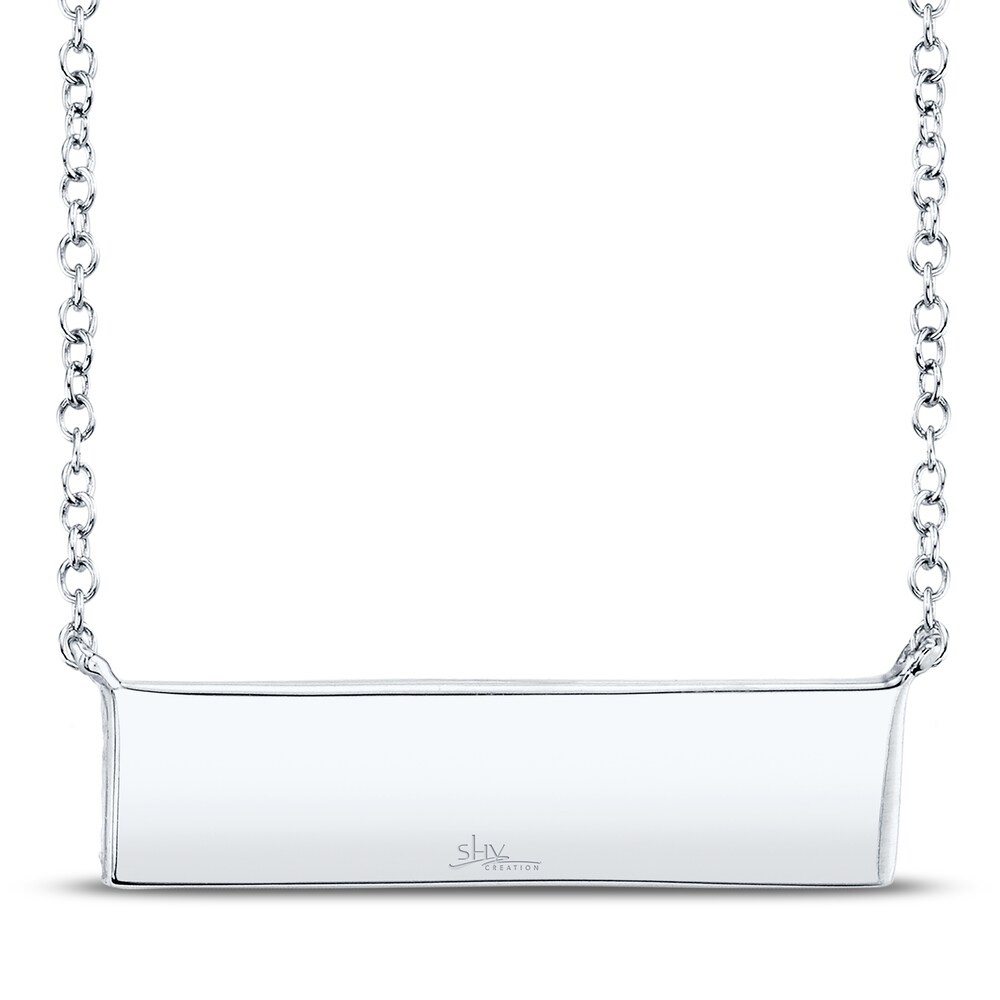 Shy Creation Diamond Bar Necklace 1/4 ct tw 14K White Gold SC55001719V4 IIlZwtHu Shy Creation Diamond Bar Necklace 1/4 ct tw 14K White Gold SC55001719V4 IIlZwtHu