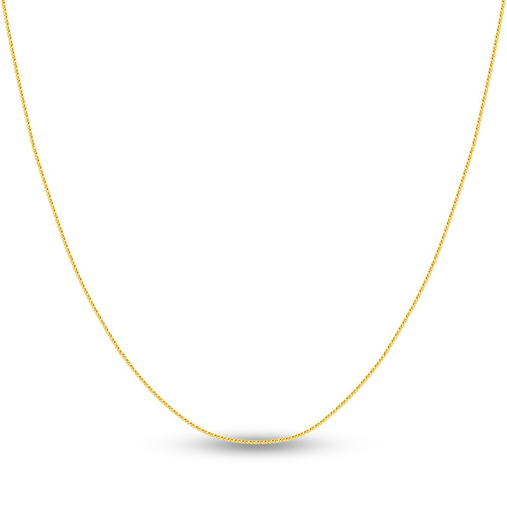 Square Wheat Chain Necklace 14K Yellow Gold 18" IJRkHVVr Square Wheat Chain Necklace 14K Yellow Gold 18" IJRkHVVr