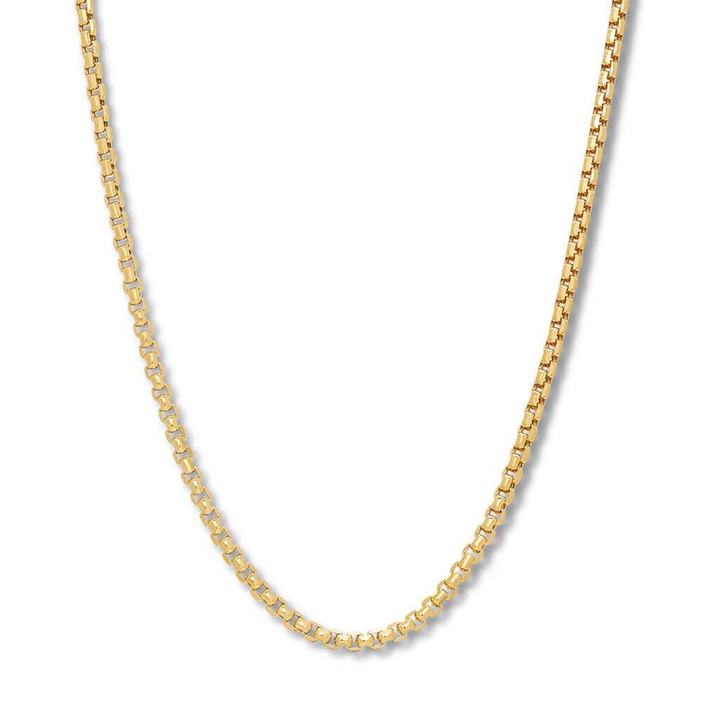 20" Box Chain Necklace 10K Yellow Gold Appx. 2.4mm Ib4K0PR4 20" Box Chain Necklace 10K Yellow Gold Appx. 2.4mm Ib4K0PR4