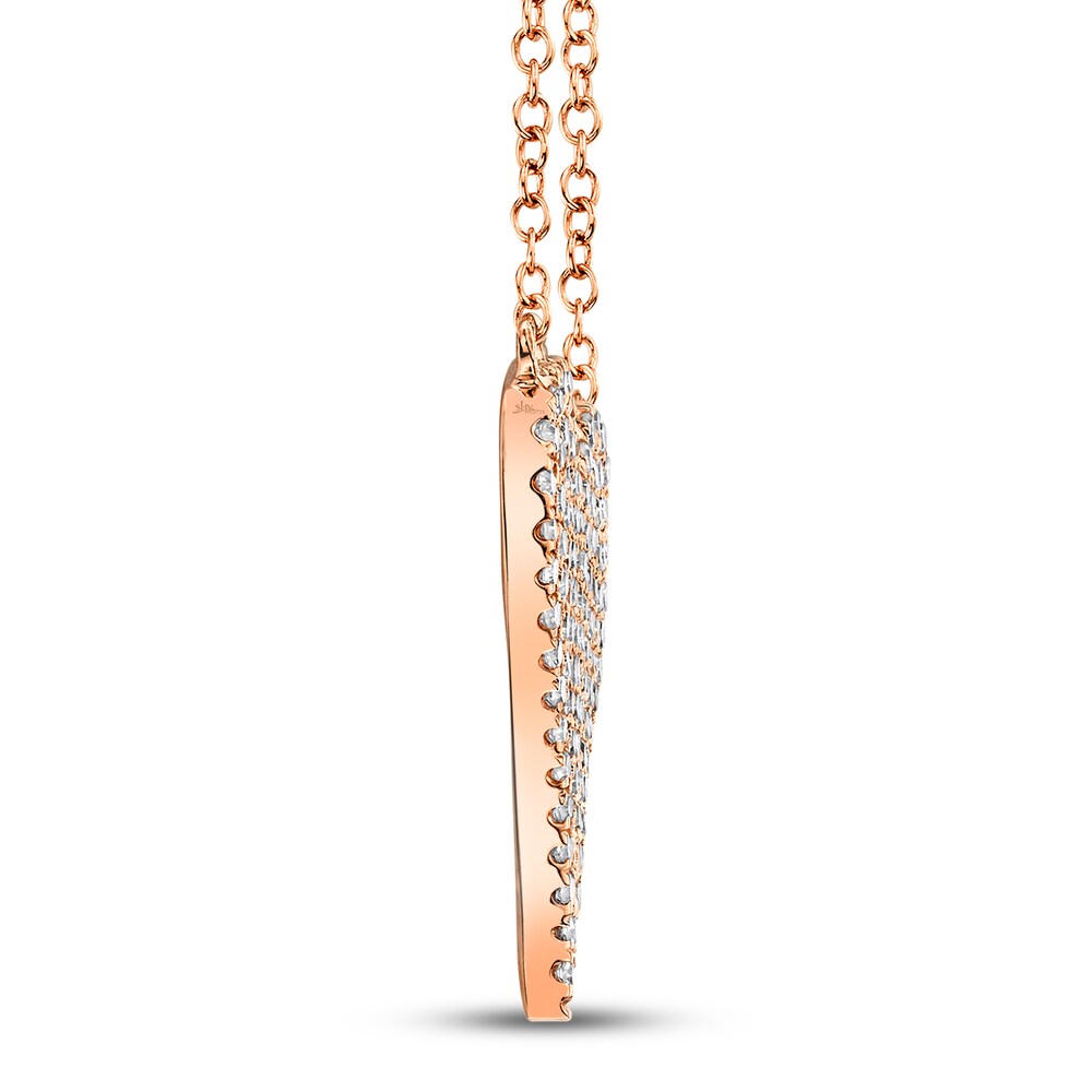 Shy Creation Heart Necklace 1/5 ct tw Diamonds 14K Rose Gold SC55002006 IflaRUmz Shy Creation Heart Necklace 1/5 ct tw Diamonds 14K Rose Gold SC55002006 IflaRUmz